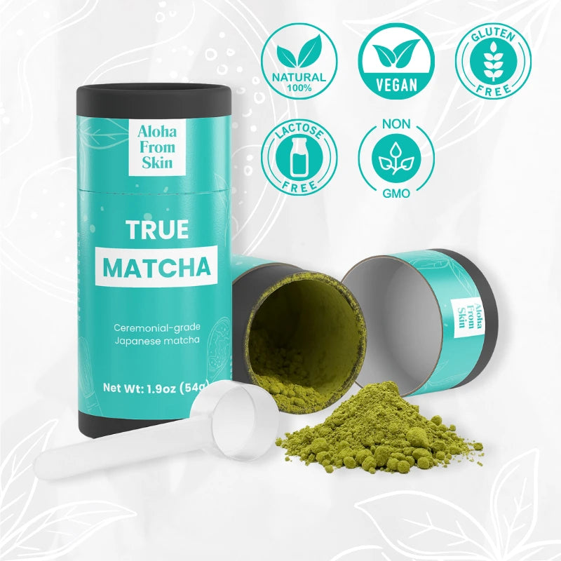 True Matcha – Ceremonial Japanese Green Tea Powder for Calm Energy & Focus