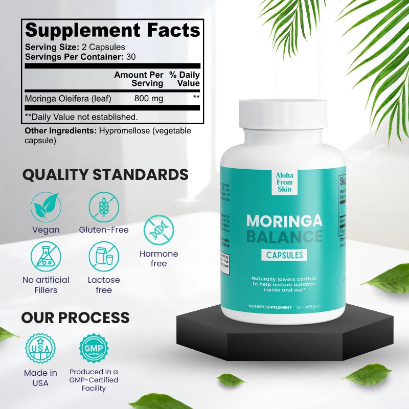 Moringa Balance – Naturally Lowers Cortisol to Help Restore Balance Inside and Out