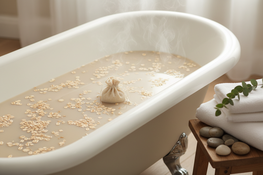 An oatmeal bath can soothe itch and support your eczema barrier