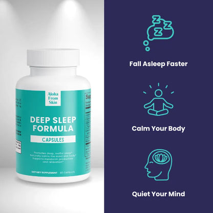 Deep Sleep Support – Valerian, GABA & Melatonin for Restorative Sleep