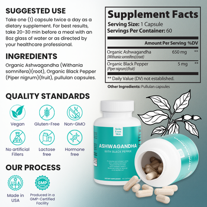 Ashwagandha – Adaptogenic Support for Stress, Hormones & Energy | 100% Organic