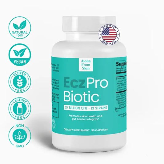 EczPro - Probiotics for Eczema, Natural Remedy, 13 Histamine-Safe Strains, Allergen-Free Formula