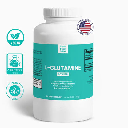 L-Glutamine Powder - Leaky Gut and Eczema Support - 100% Pure, Unflavored
