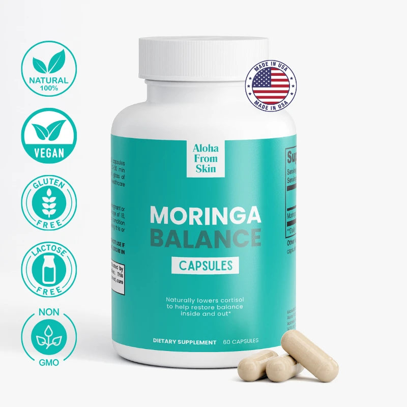 Moringa Balance – Naturally lowers cortisol to help restore balance inside and out