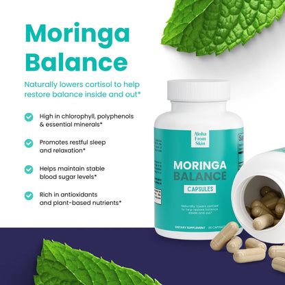 Moringa Balance – Naturally lowers cortisol to help restore balance inside and out