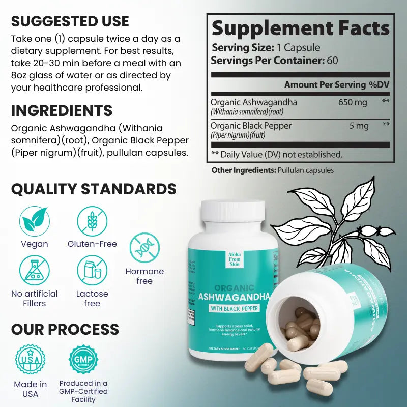 Ashwagandha – Adaptogenic Support for Stress, Hormones & Energy | 100% Organic