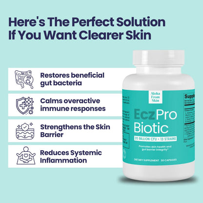 ECZPRO - PROBIOTICS FOR ECZEMA, 13 STRAINS, 20 BILLION CFU