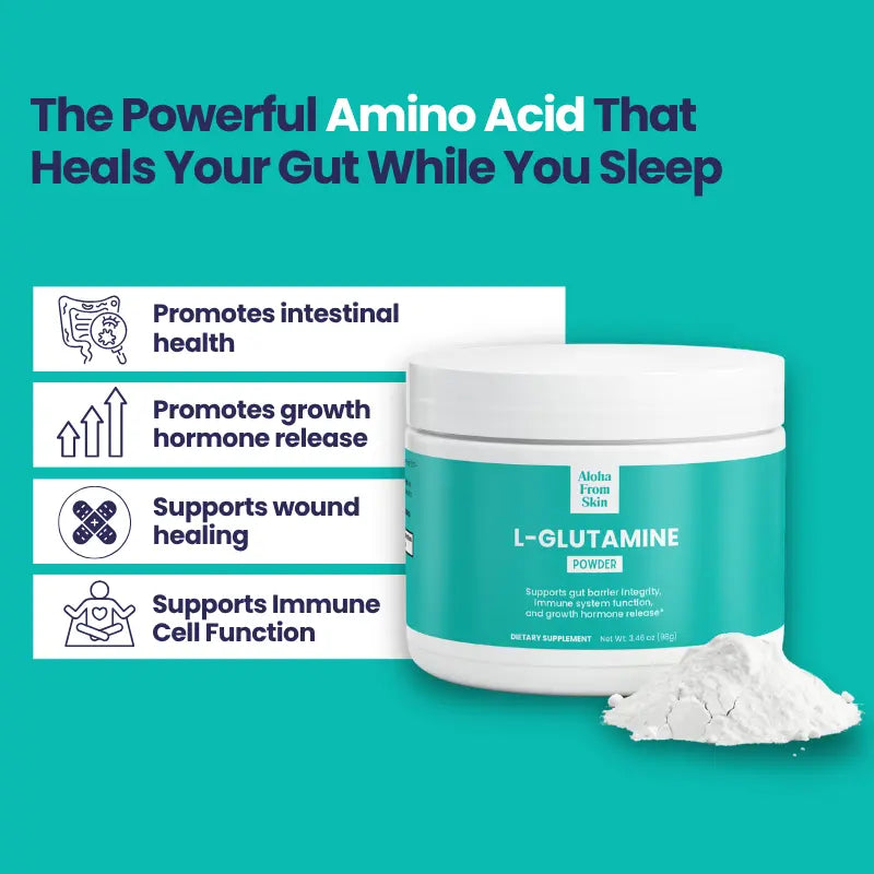 L-Glutamine Powder - Gut Barrier and Eczema Support - Premium Quality, Unflavored