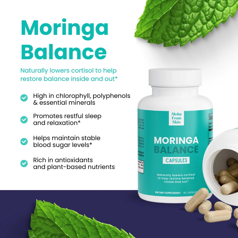 Moringa Balance – Naturally Lowers Cortisol to Help Restore Balance Inside and Out