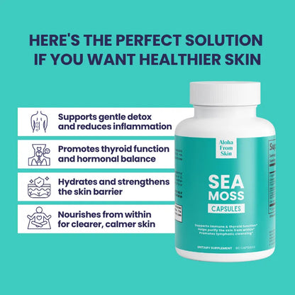 Sea Moss Complex – Immune, Thyroid and Skin Detox Support | 100% Organic, Non-GMO